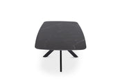 Table basse danoise ovale pierre noire