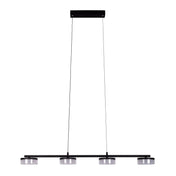 Lampe suspendue à LED artisanale intemporelle au design noir de qualité supérieure