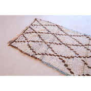 Handcrafted Moroccan Berber Carpet in Premium Wool, 98x278 cm