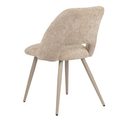 Elegant Hand-Finished Arc Chairs in Neutral Tones - Set of 2