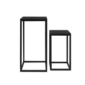 Ensemble de tables gigognes Maelis – bois de manguier noir