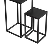 Ensemble de tables gigognes Maelis – bois de manguier noir