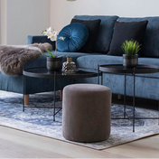 Tapis tissé Serena 160x230cm - Bleu et Crème