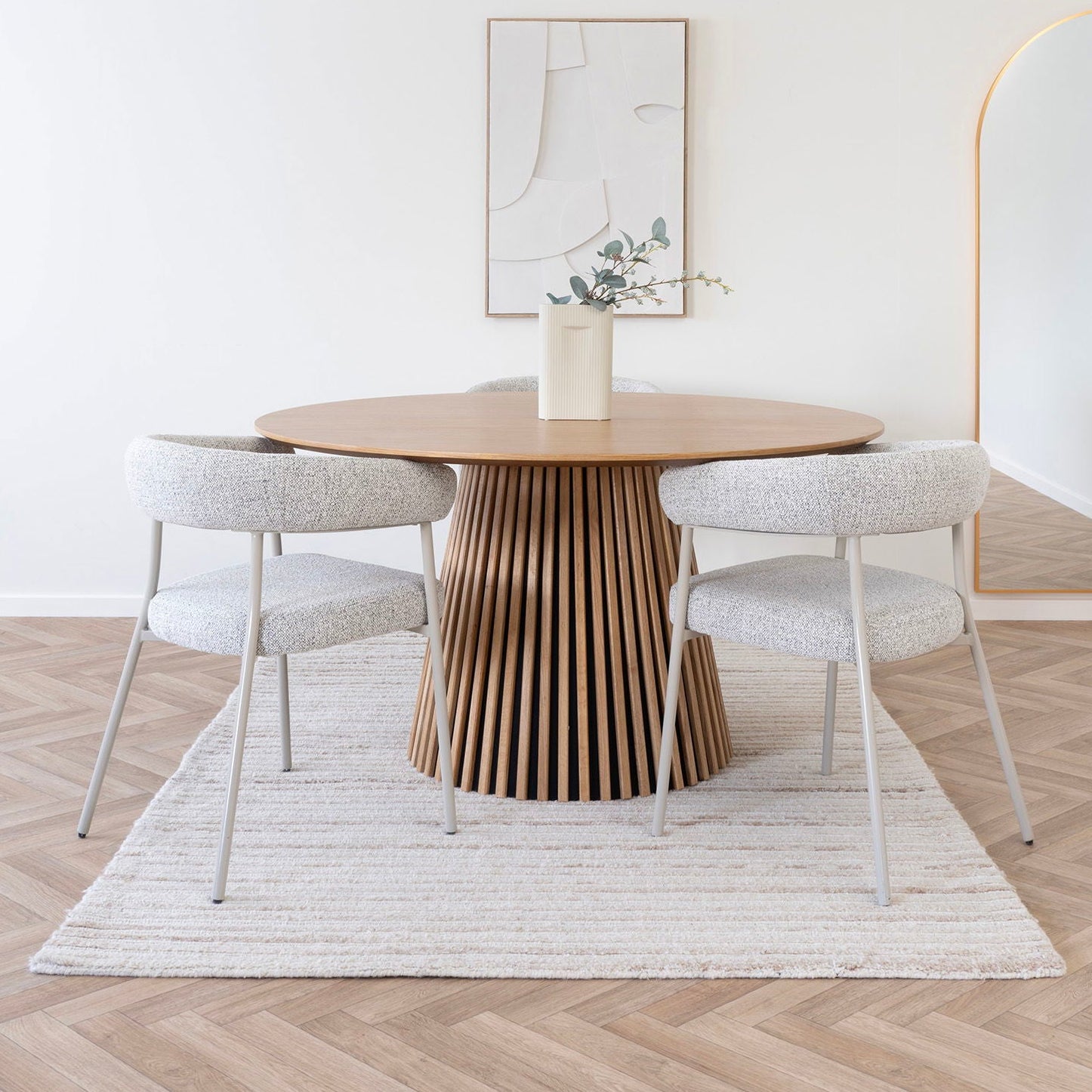 Tapis noué à la main Signe 160x230cm - Ivoire