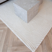 Tapis en laine Eira 160x230 cm – Ivoire