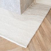 Tapis en laine Aila 160x230 cm – Brun clair et ivoire