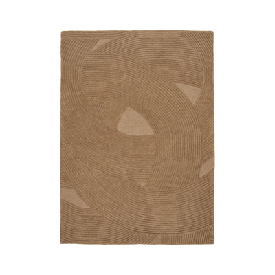 Tapis en laine Svala 160x230 cm – Marron
