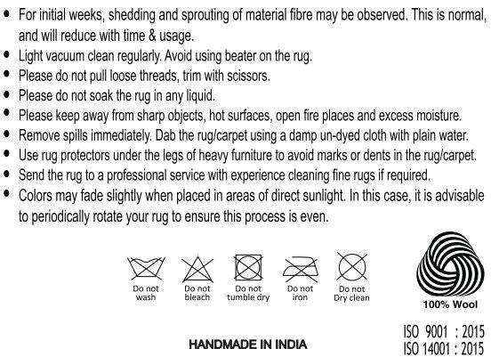 Tapis en laine Svala 160x230 cm – Marron