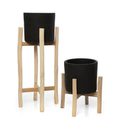 Timeless Artisan Crafted Luxury in Black Natural Materials