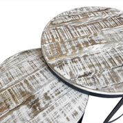 Handcrafted Artisan Coffee Table Set