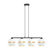LUNOR 4 Lampe Suspendue en Or Blanc