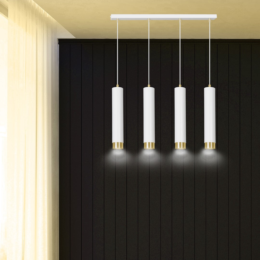 LYONN 4 White Gold Pendant Lamp