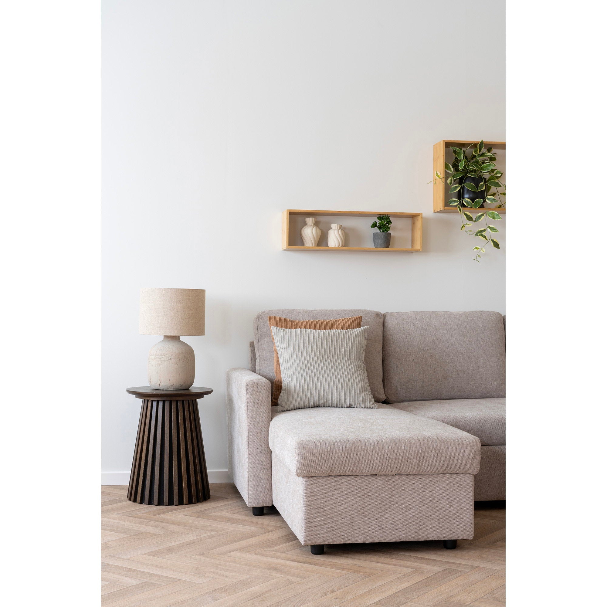 Ember Wall Shelf - Wall Shelf, bamboo, natural 70x15x19,5 cm