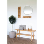 Ember Wall Shelf - Wall shelf, bamboo, natural 45x10x12 cm