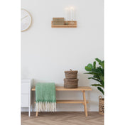 Ember Wall Shelf - Wall shelf, bamboo, natural 45x10x12 cm