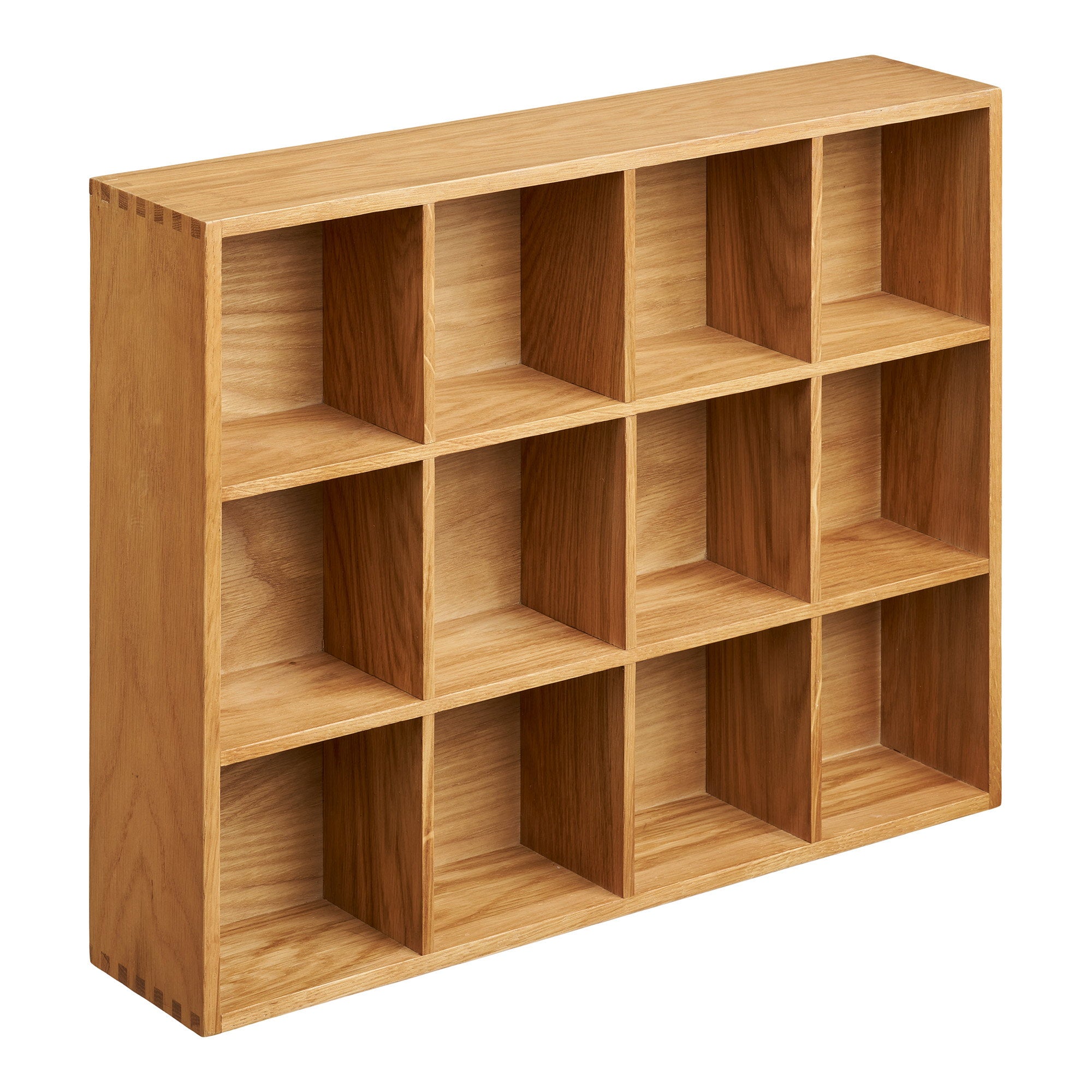 Soria Wall Shelf - Wall shelf, oak wood/oak veneer, natural 39x11x51 cm