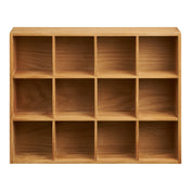 Soria Wall Shelf - Wall shelf, oak wood/oak veneer, natural 39x11x51 cm