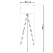 Handmade Luxury Standing Lamp in Natural Materials - Timeless Design