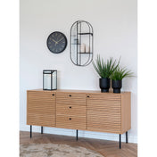 Kensington Wall Clock - Wall clock, black, silent movement ø35 cm