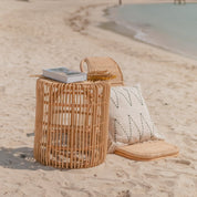 Timeless Handmade Rattan Side Table - Artisan Crafted Luxury