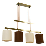 Timeless Artisan Pendant Lamp in Brown and Beige Luxury Design