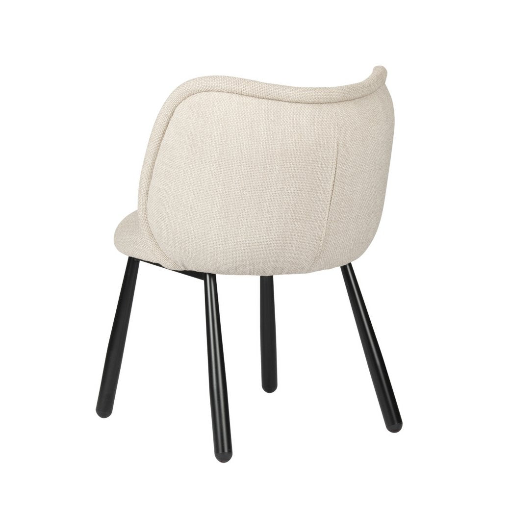 FANNUR PTP Hand-Finished Beige Panda Chairs - Timeless Elegance