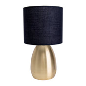 Lampe de table noire en or Aurum