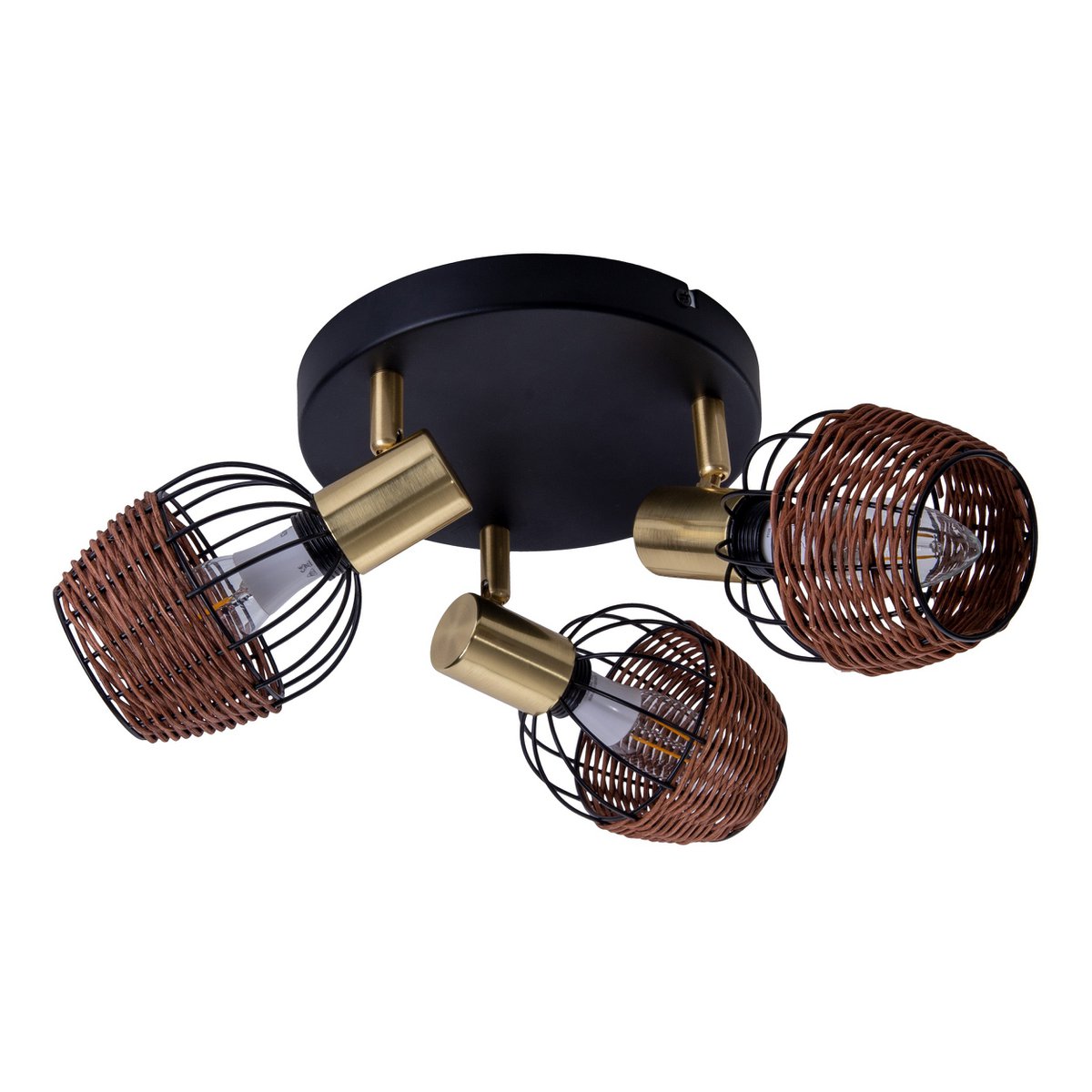 Luxury Handmade Artisan Ceiling Rondel in Black and Gold