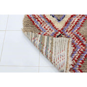 Luxury Handmade Moroccan Berber Carpet, Timeless Design 72x190cm
