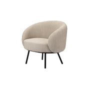 Timeless Handmade Beige Lounge Chair with Premium Natural Materials