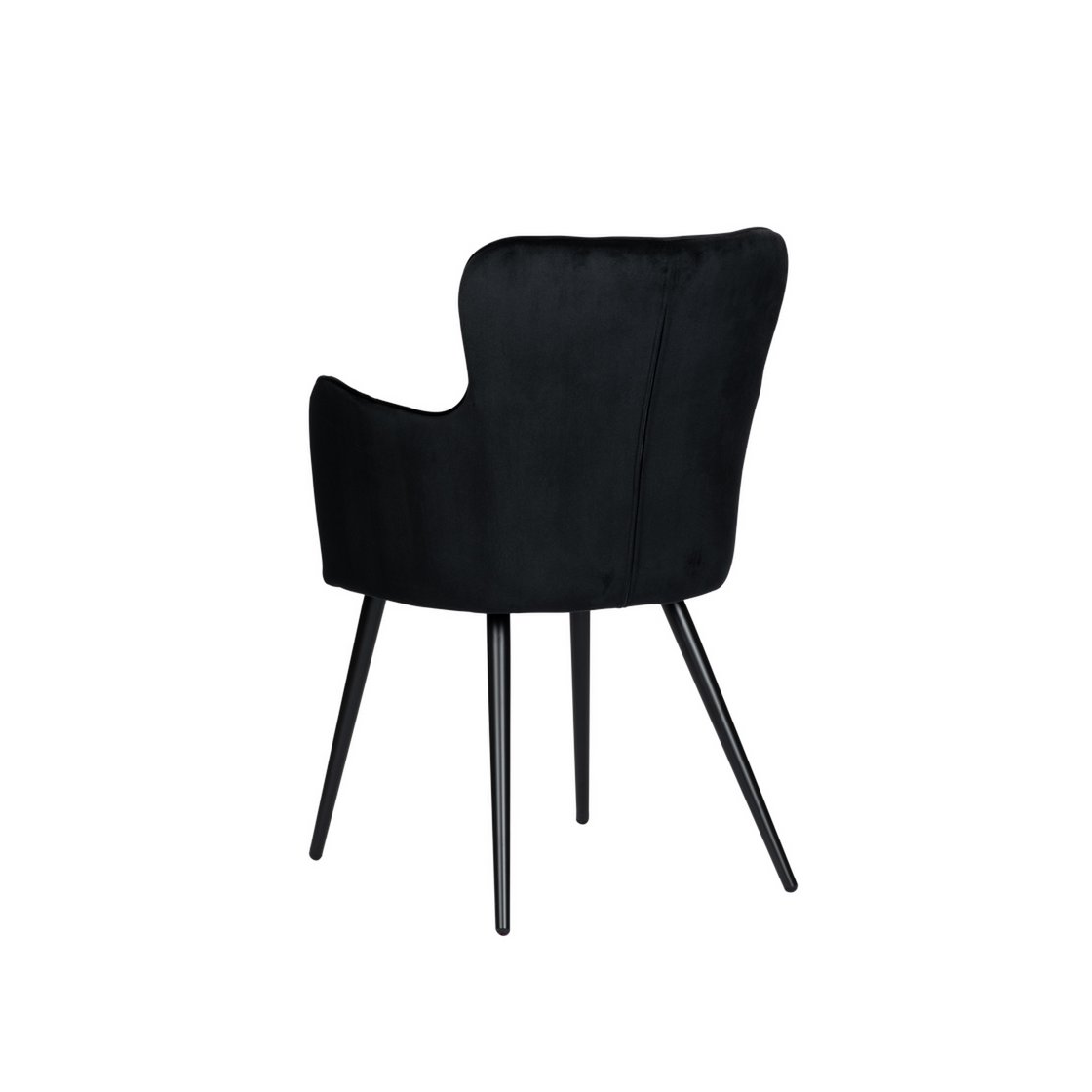 Elegant Black Wing Chairs, Hand-Finished Artisan Craftsmanship