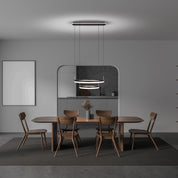 Handcrafted Luxury LED Pendant Light in Black and Sand Design