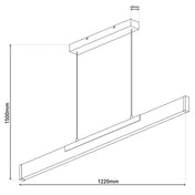 Lustre suspendu de luxe artisanal à DEL au design intemporel