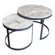 Handcrafted Artisan Coffee Table Set