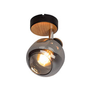 Handcrafted Fumoso Glass Wall Lamp - Timeless Artisan Design