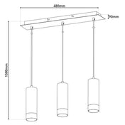 Lustre suspendu en métal noir fait main intemporel - Conception artisanale