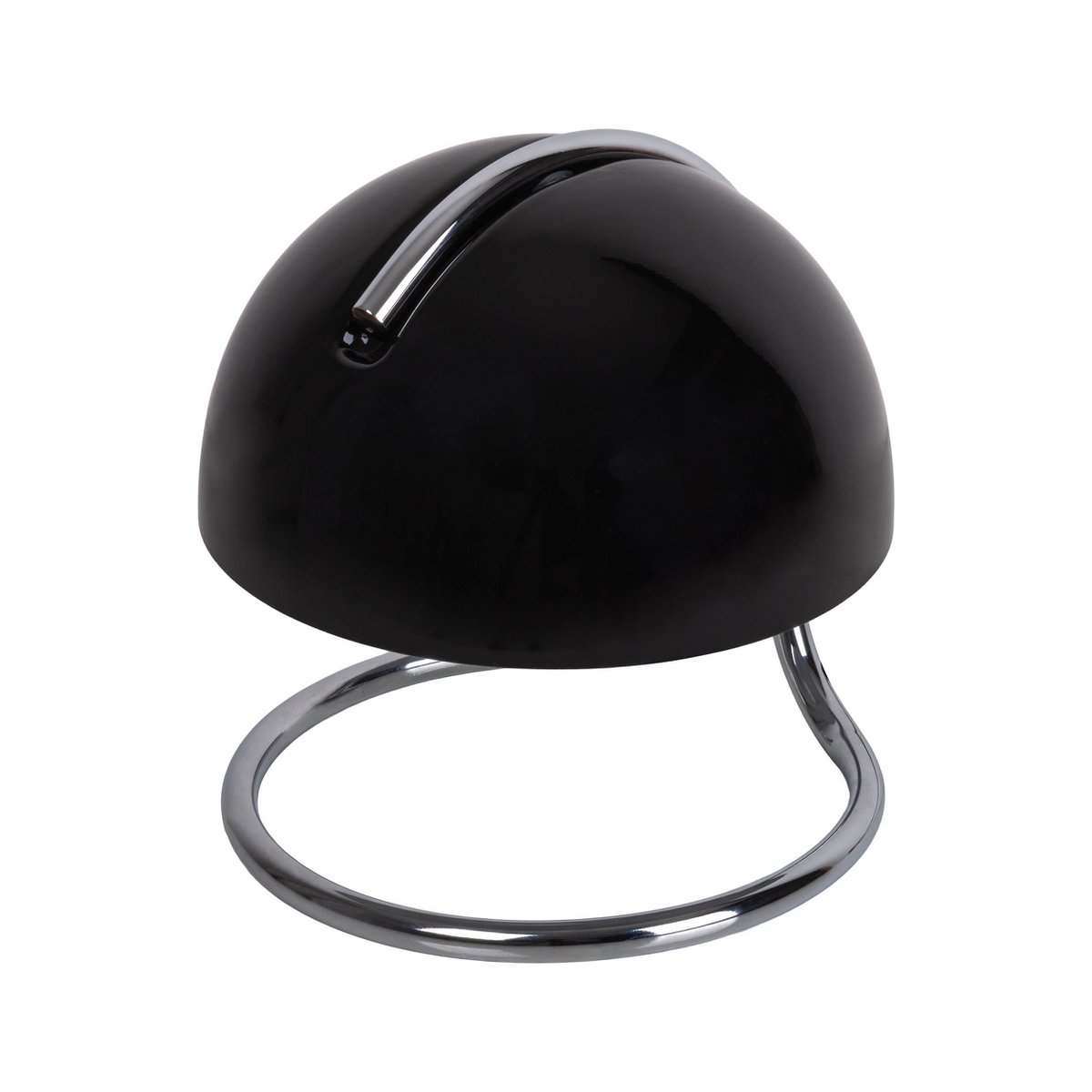Handcrafted Black Glass Table Lamp - Timeless Artisan Design