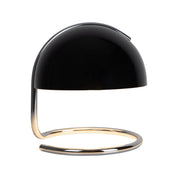 Handcrafted Black Glass Table Lamp - Timeless Artisan Design