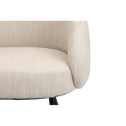 Timeless Handmade Beige Lounge Chair with Premium Natural Materials