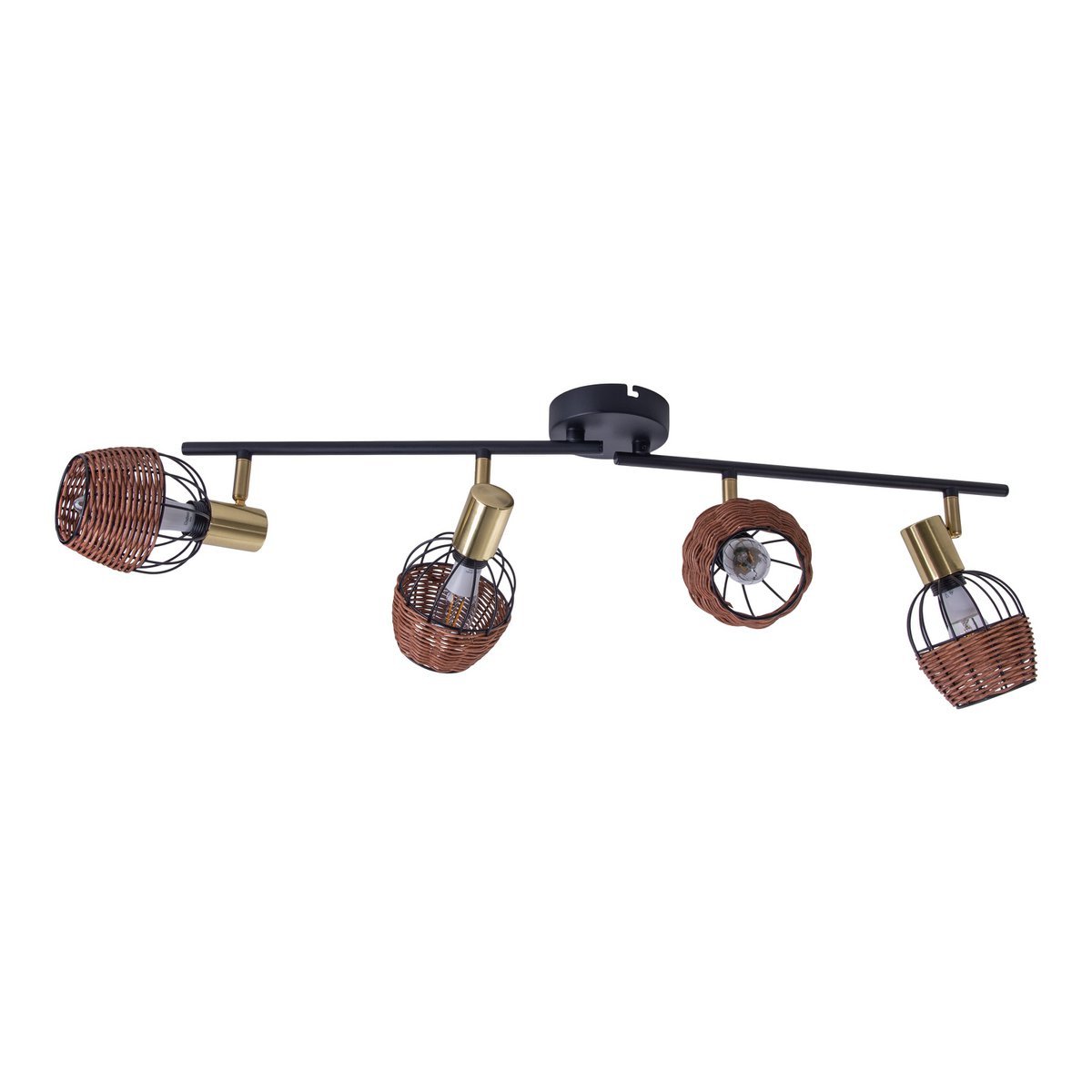 Handcrafted Luxury Corbis Ceiling Lamp in Black and Gold