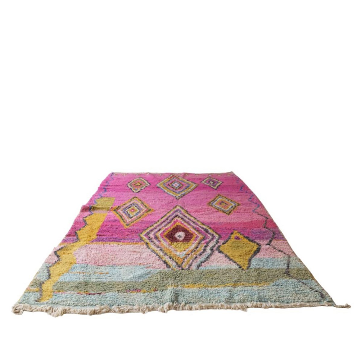 Handmade Moroccan Berber Carpet, Premium Artisan Design 193x283 cm