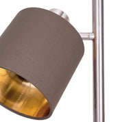 Handcrafted Luxury Metal Floor Lamp with Artisan Fabric Shades