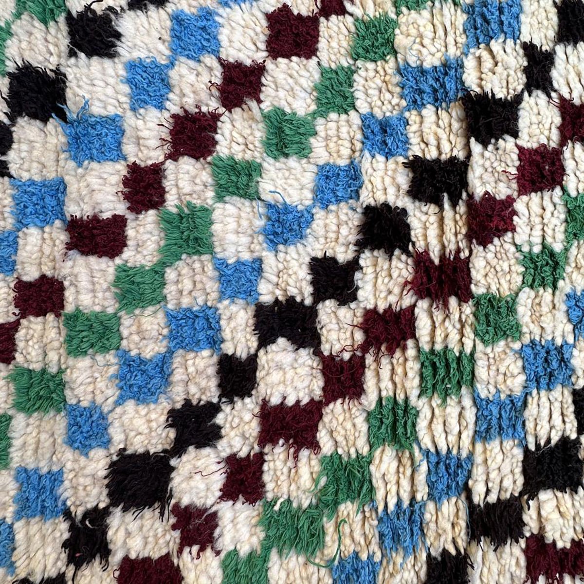 Luxury Handmade Artisan Moroccan Berber Wool Carpet 76x182 cm