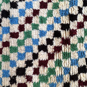 Luxury Handmade Artisan Moroccan Berber Wool Carpet 76x182 cm
