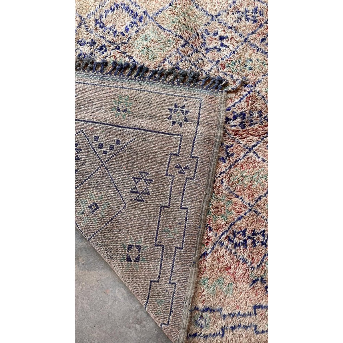 Handcrafted Moroccan Berber Carpet in Premium Wool, 180x363 cm