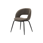 Elegant Taupe Rainbow Chairs - Hand-Finished Artisanal Design