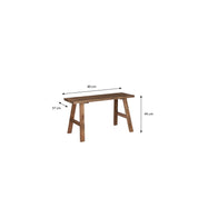 Handcrafted Brown Wooden Bench - Timeless Artisan Design