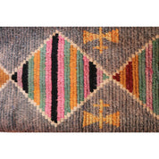 Handcrafted Berber Wool Carpet - Timeless Luxury Design 74x351cm