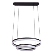 Handcrafted Luxury LED Pendant Light in Black and Sand Design