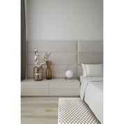 Timeless Handmade Luxury Checkers Rug in Natural Materials